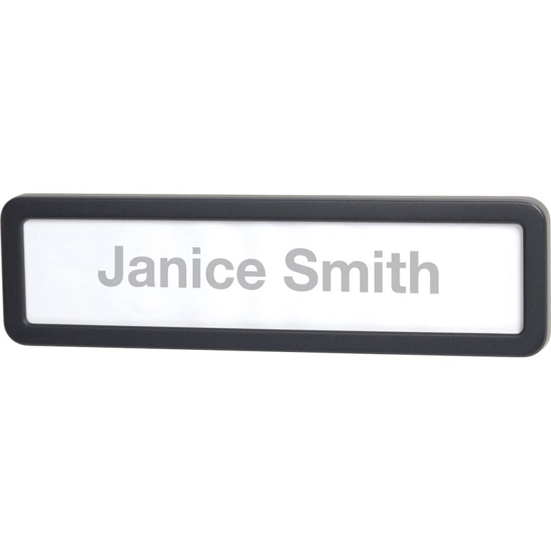 Lorell Recycled Plastic Cubicle Nameplate - Image 3